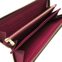 ルイヴィトン LOUIS VUITTON M41895 モノグラムキャンバス 長財布 ゴールド金具 茶 ボルドー ラウンドファスナー