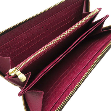 ルイヴィトン LOUIS VUITTON M41895 モノグラムキャンバス 長財布 ゴールド金具 茶 ボルドー ラウンドファスナー