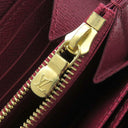 ルイヴィトン LOUIS VUITTON M41895 モノグラムキャンバス 長財布 ゴールド金具 茶 ボルドー ラウンドファスナー