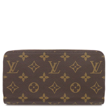 ルイヴィトン LOUIS VUITTON M42616 モノグラムキャンバス 長財布 ゴールド金具 茶 ラウンドファスナー