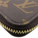 ルイヴィトン LOUIS VUITTON M42616 モノグラムキャンバス 長財布 ゴールド金具 茶 ラウンドファスナー