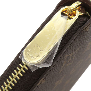 ルイヴィトン LOUIS VUITTON M42616 モノグラムキャンバス 長財布 ゴールド金具 茶 ラウンドファスナー