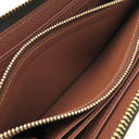 ルイヴィトン LOUIS VUITTON M42616 モノグラムキャンバス 長財布 ゴールド金具 茶 ラウンドファスナー