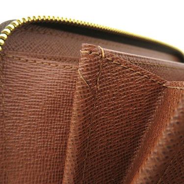 ルイヴィトン LOUIS VUITTON M42616 モノグラムキャンバス 長財布 ゴールド金具 茶 ラウンドファスナー