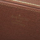 ルイヴィトン LOUIS VUITTON M42616 モノグラムキャンバス 長財布 ゴールド金具 茶 ラウンドファスナー