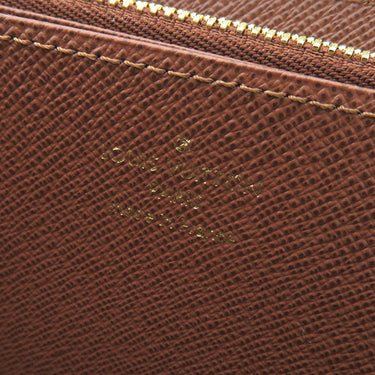 ルイヴィトン LOUIS VUITTON M42616 モノグラムキャンバス 長財布 ゴールド金具 茶 ラウンドファスナー