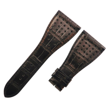 ロジェデュブイ ROGER DUBUIS ゴールデンスクエア用 ブラック クロコダイル 腕時計パーツ 純正 クロコ ベルト ストラップ バンド 32mm 黒