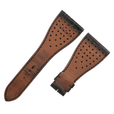 ロジェデュブイ ROGER DUBUIS ゴールデンスクエア用 ブラック クロコダイル 腕時計パーツ 純正 クロコ ベルト ストラップ バンド 32mm 黒