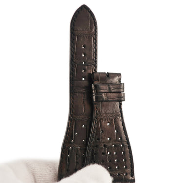 ロジェデュブイ ROGER DUBUIS ゴールデンスクエア用 ブラック クロコダイル 腕時計パーツ 純正 クロコ ベルト ストラップ バンド 32mm 黒