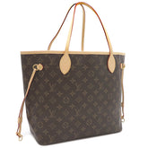 ルイヴィトン LOUIS VUITTON ネヴァーフル MM M40995 ベージュ モノグラムキャンバス トートバッグ ゴールド金具 茶 ベージュ 肩掛け ショルダー