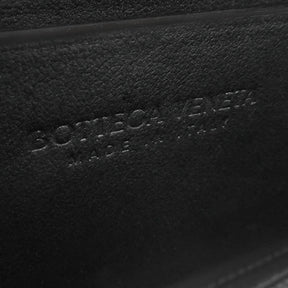 ボッテガヴェネタ BOTTEGA VENETA カセット ロング フラップウォレット イントレチャート 667433 VCQC4 8425 ブラック レザー 長財布 ゴールド金具 黒 二つ折り