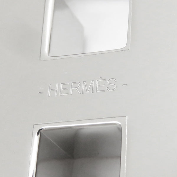 エルメス HERMES クイズ レインボー カデナ シルバー×アシデュレ メタル キーホルダー シルバー金具