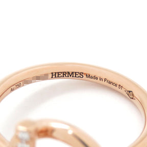 エルメス HERMES エシャペPM  H219691B 00051 ローズゴールド K18PG ダイヤモンド #51(JP11) リング 指輪 ピンクゴールド 750AU 18K