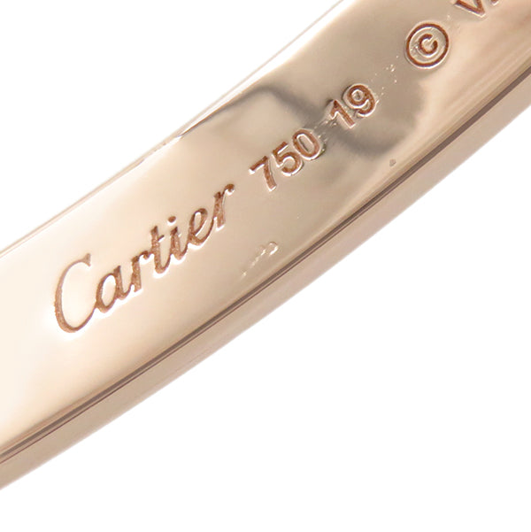カルティエ Cartier LOVE ラブブレス B6067419 ピンクゴールド K18PG #19 ブレスレット 750 18K 18金 バングル