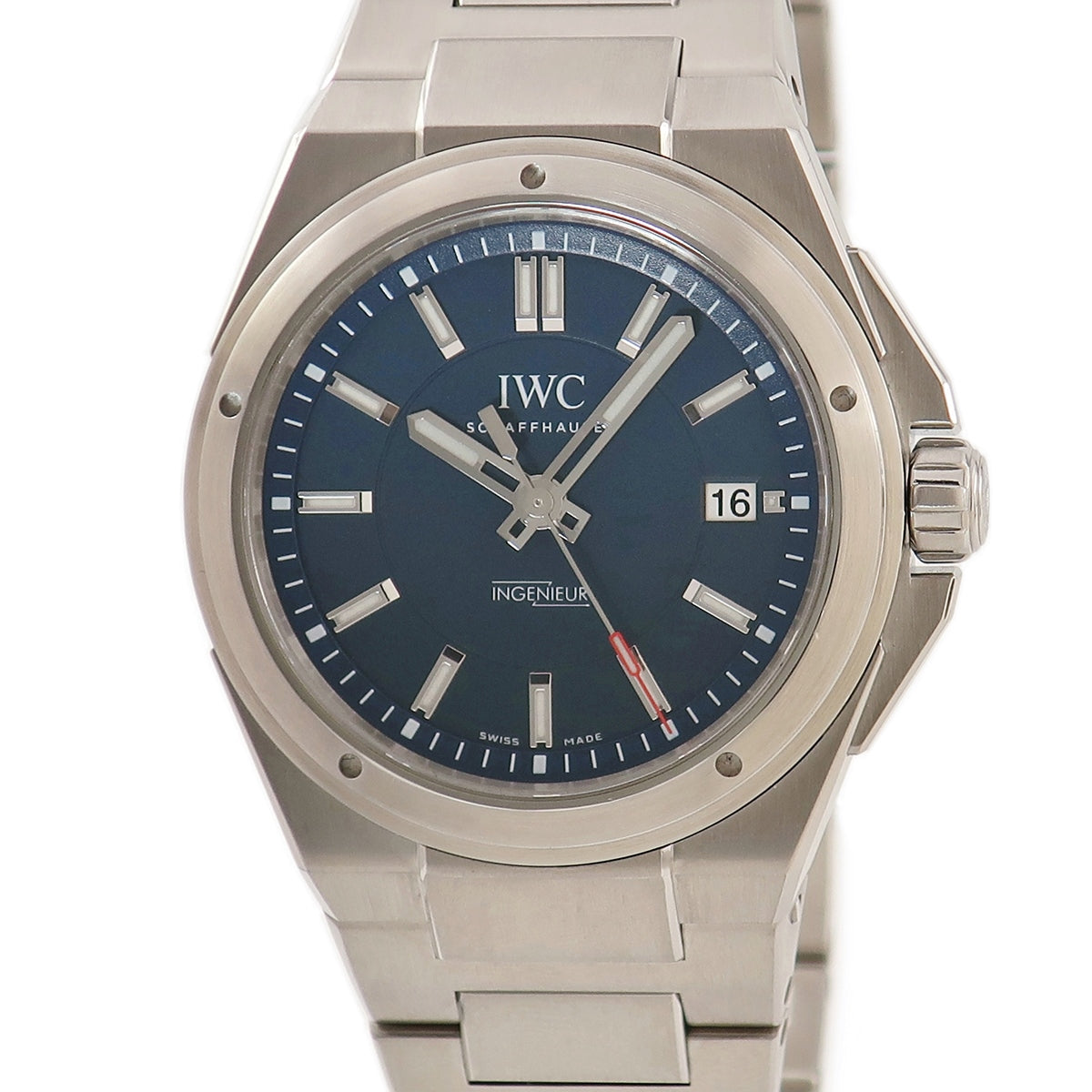 IWC IWC インヂュニア ローレウス スポーツフォーグッド IW323909 自動巻き メンズ 青 紺 バー 限定