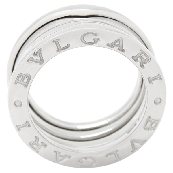 ブルガリ BVLGARI ビーゼロワン B-zero1 2バンドリング  ホワイトゴールド K18WG #47(JP7) リング 指輪 750 18金