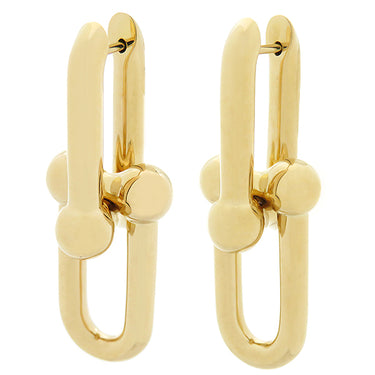 ティファニー Tiffany & Co ハードウェア ラージリンク  68533643 イエローゴールド K18YG ピアス