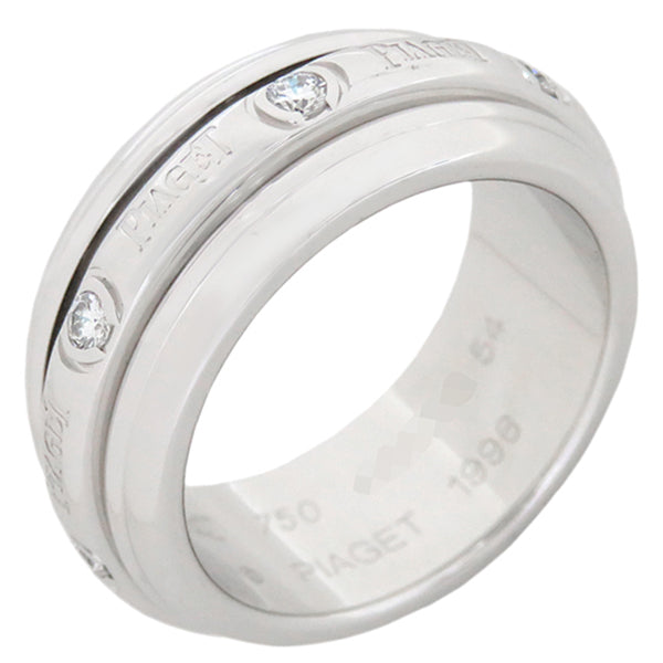 ピアジェ PIAGET ポセション ダイヤリング ホワイトゴールド K18WG ダイヤモンド #54(JP14) リング 指輪 7P