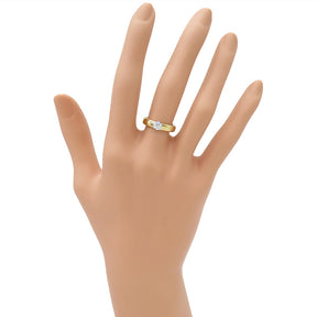 ティファニー Tiffany & Co ドッツ ソリティア ダイヤリング イエローゴールド K18YG ダイヤモンド Pt950 リング 指輪