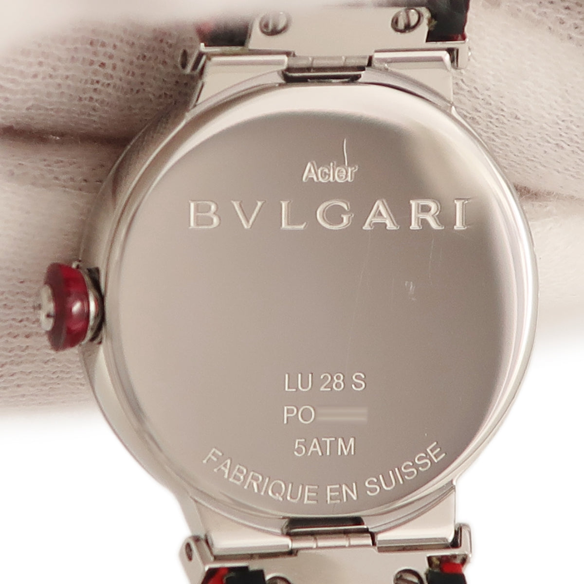 ブルガリ BVLGARI ルチェア LUVCHEA LU28S 102608 クオーツ レディース 純正ダイヤ シェル