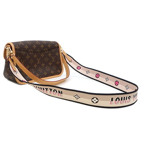 ルイヴィトン LOUIS VUITTON ディアヌ NM PM M45985 モノグラム×ノワール モノグラムキャンバス 2WAYバッグ ゴールド金具 茶 ピンク ショルダー 新品 未使用