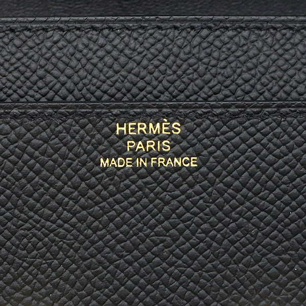 エルメス HERMES コンスタンス ロング トゥ ゴー ブラック ヴォーエプソン 長財布 ゴールド金具 新品 未使用 黒 二つ折り財布