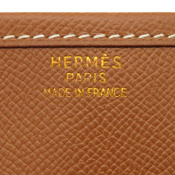 エルメス HERMES エヴリン1 GM ゴールド クシュベル ショルダーバッグ ゴールド金具 茶