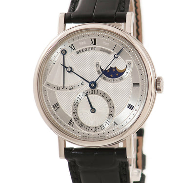 ブレゲ BREGUET クラシック パワーリザーブ ムーンフェイズ 7137BB/11/9V6 自動巻き メンズ K18WG無垢 ブレゲ針 コインエッジ