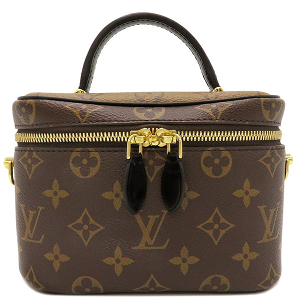 ルイヴィトン LOUIS VUITTON ヴァニティ NV PM M45165 モノグラム×モノグラムリバース モノグラムキャンバス  モノグラムリバースキャンバス 2WAYバッグ ゴールド金具 茶 ショルダー 鍵1本欠品