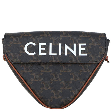 セリーヌ CELINE トリオンフキャンバス CELINEプリント トライアングルバッグ 195902BZK タン カーフ トリオンフキャンバス ショルダーバッグ ポシェット