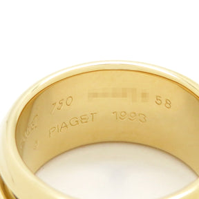 ピアジェ PIAGET ポセション ダイヤリング イエローゴールド K18YG ダイヤモンド #58(JP18) リング 指輪 1P