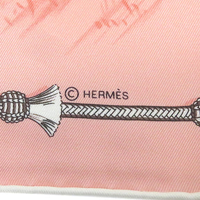 エルメス HERMES カレ70 CARRE ローズプードル×グリス×ベージュドレ　 シルク スカーフ 新品 未使用【PAMPA/パンパ】