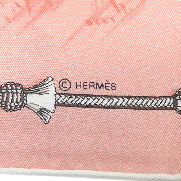 エルメス HERMES カレ70 CARRE ローズプードル×グリス×ベージュドレ　 シルク スカーフ 新品 未使用【PAMPA/パンパ】