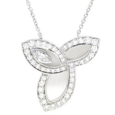 ハリーウィンストン Harry Winston リリークラスター ペンダント PEDPMQRFLC プラチナシルバー Pt950 ダイヤモンド ネックレス