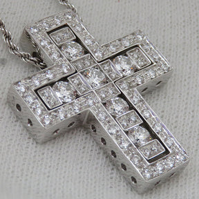 ダミアーニ DAMIANI ベルエポック ダイヤモンド ネックレス M 20073470 ホワイトゴールド K18WG ダイヤモンド ネックレス ペンダント 750 18金 クロス 十字架