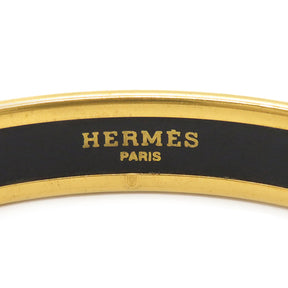 エルメス HERMES エマイユ PM マルチカラーXゴールド GP 七宝焼き バングル ロゴ