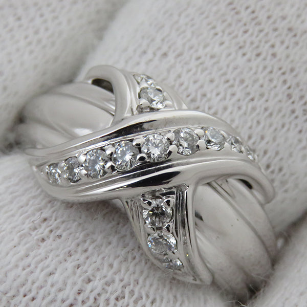 ティファニー Tiffany & Co シグニチャー ダイヤ ホワイトゴールド K18WG ダイヤモンド リング 指輪 T＆Co.
