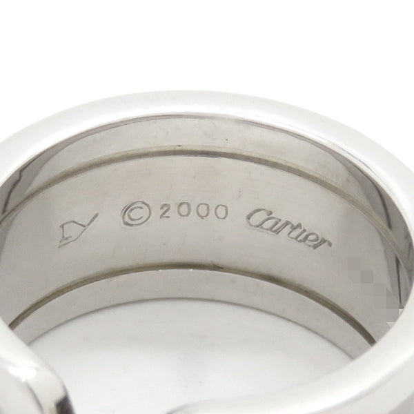 カルティエ Cartier C2リング LM  ホワイトゴールド K18WG #51(JP11) リング 指輪 Cドゥ 2C 750 18K 18金