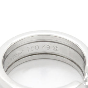 カルティエ Cartier C2リング SM ホワイトゴールド K18WG #49(JP9) リング 指輪 Cドゥ 2C 750 18K 18金