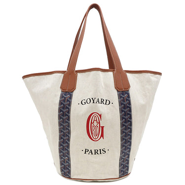 ゴヤール GOYARD ベラーラ・バッグ 9163911 ネイビー×ブラウン×アイボリー PVC レザー トートバッグ ベラーラ・バッグ　リバーシブル　