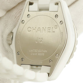シャネル CHANEL J12 ミラー H4862 自動巻き メンズ 限定 白 アラビア
