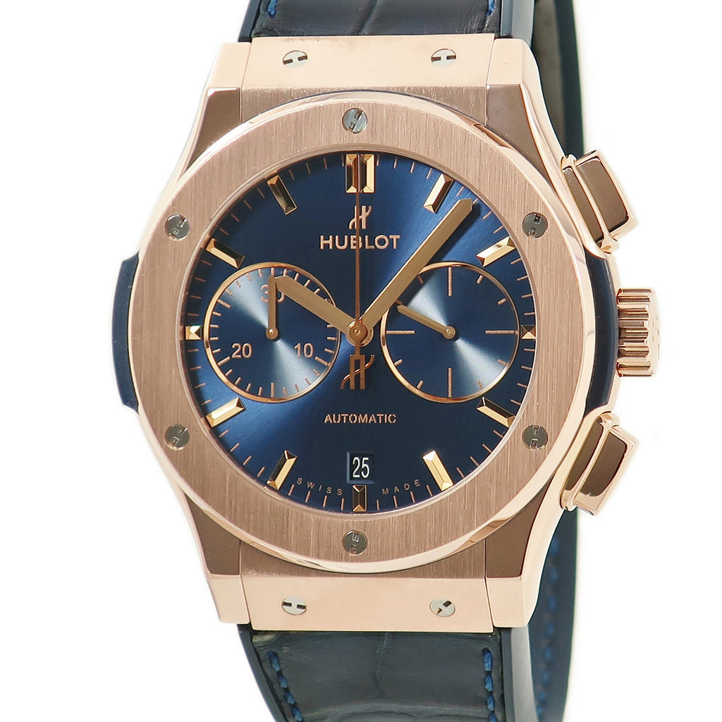 ウブロ HUBLOT クラシックフュージョン クロノグラフ キングゴールド 521.OX.7180.LR 自動巻き メンズ K18KG無垢