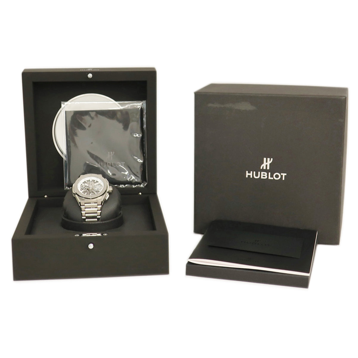 ウブロ HUBLOT ビッグバン インテグレーテッド チタニウム 451.NE.2010.NX.JPN 自動巻き メンズ 白 スケルトン 日本限定