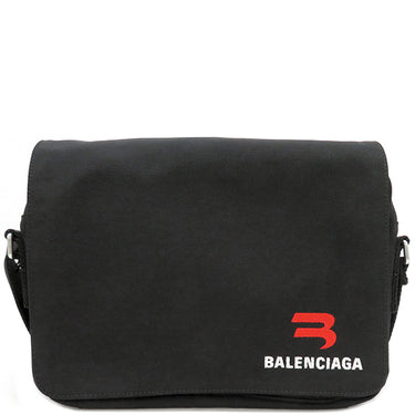 バレンシアガ BALENCIAGA EXPLORER エクスプローラー メッセンジャーバッグ 701747 ブラック ナイロン ショルダーバッグ シルバー金具 黒 ボディバッグ