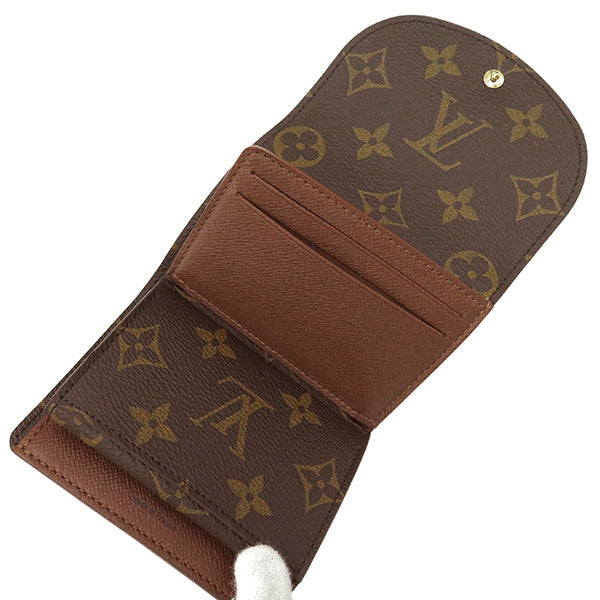 ルイヴィトン LOUIS VUITTON ポルトフォイユ エレーヌ M60253 モノグラム モノグラムキャンバス 三つ折り財布 ゴールド金具 コンパクトウォレット 茶