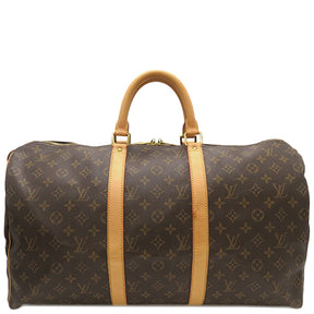 ルイヴィトン LOUIS VUITTON キーポル 50 M41426 モノグラム モノグラムキャンバス ボストンバッグ ゴールド金具 茶