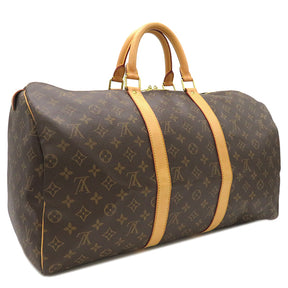 ルイヴィトン LOUIS VUITTON キーポル 50 M41426 モノグラム モノグラムキャンバス ボストンバッグ ゴールド金具 茶