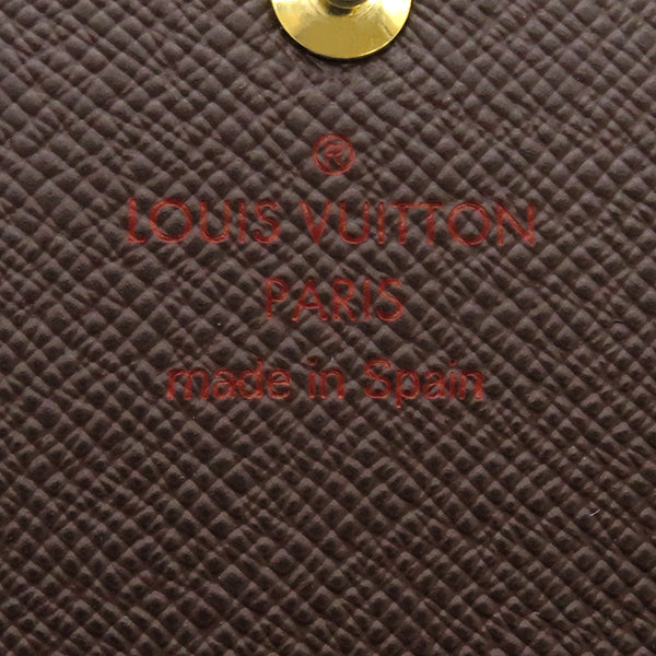 ルイヴィトン LOUIS VUITTON ポルトフォイユ サラ N63209 ダミエ ダミエキャンバス 長財布 ゴールド金具 二つ折り 茶