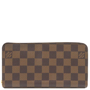 ルイヴィトン LOUIS VUITTON ジッピー ウォレット N41661 ダミエエベヌ ダミエキャンバス 長財布 ゴールド金具 茶 ラウンドファスナー