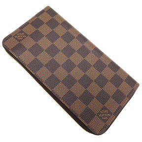 ルイヴィトン LOUIS VUITTON ジッピー ウォレット N41661 ダミエエベヌ ダミエキャンバス 長財布 ゴールド金具 茶 ラウンドファスナー